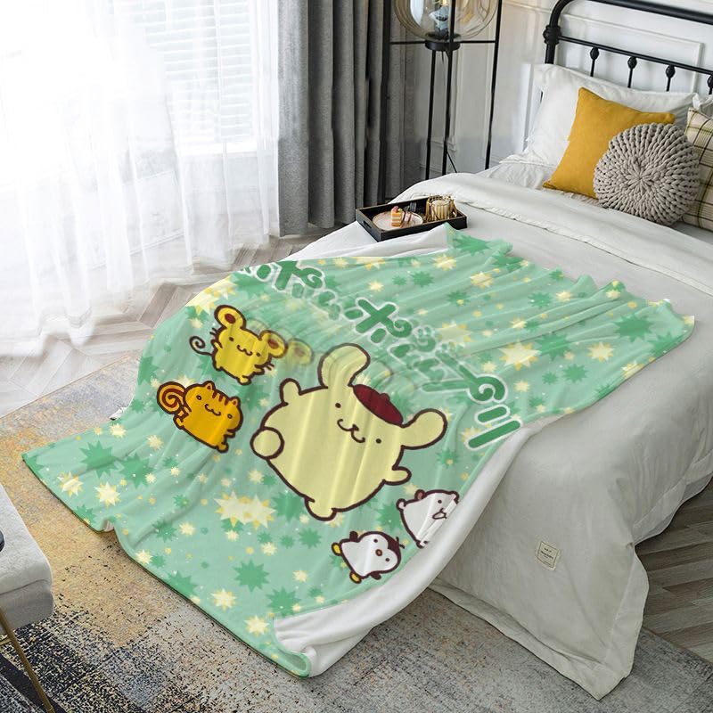 Amazon｜ポムポムプリン ブランケット 毛布 おしゃれ ガーゼケット